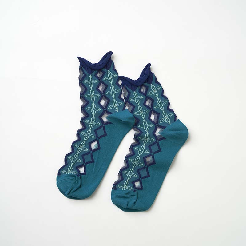 from F margaret マーガレット シースルーソックス/GR